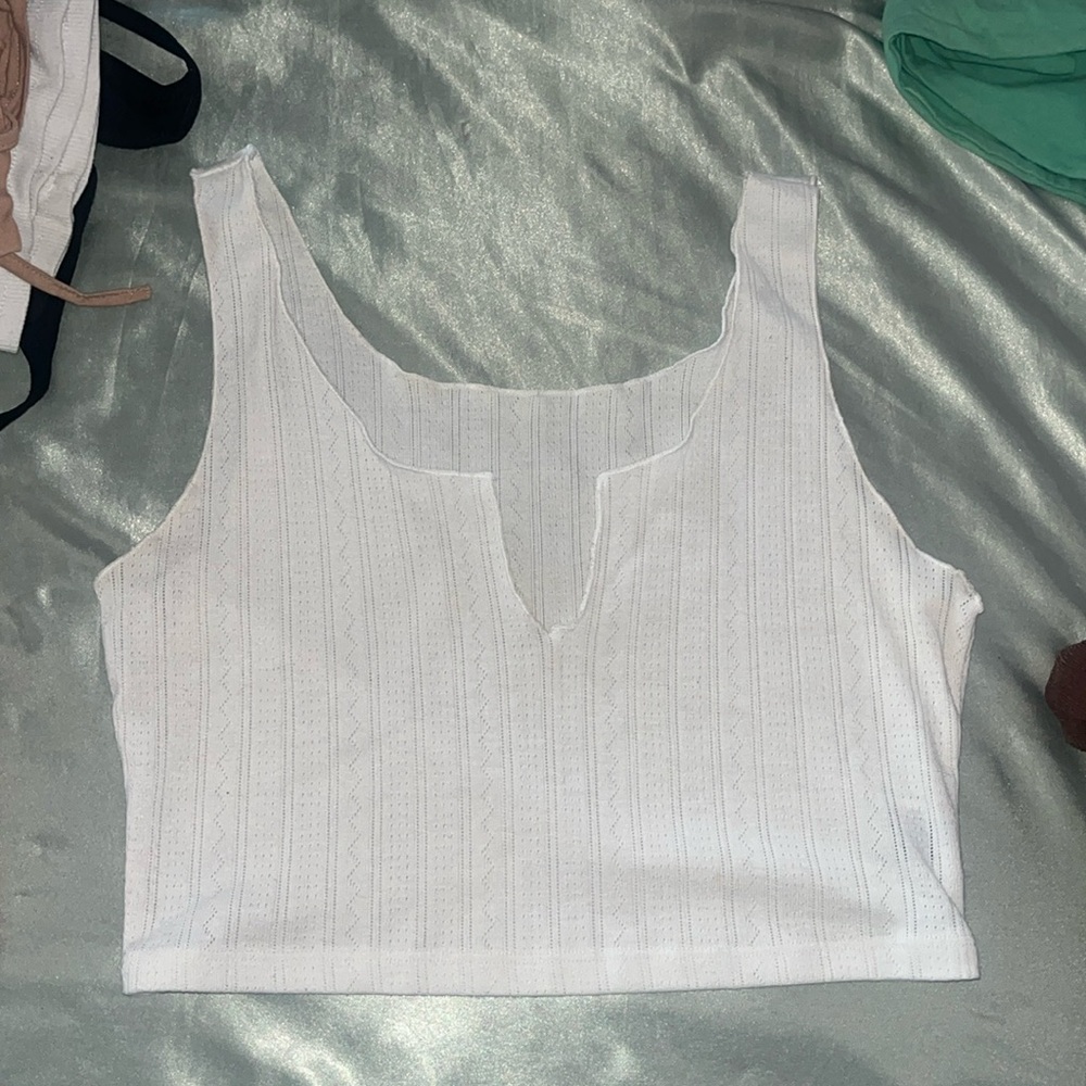 SHEIN size M white crop top